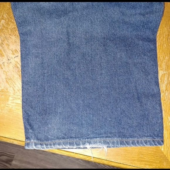 Vintage Mens Tommy Hilfiger Dark Blue Tapered Denim Jeans THJ Size 54/30 - Picture 7 of 8